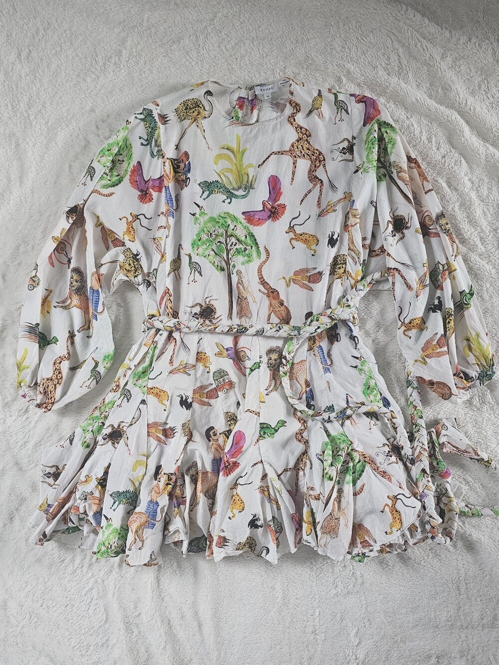 Rhode Resort The Ella Safari Mini Dress sz XS